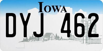 IA license plate DYJ462