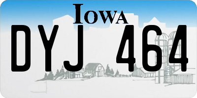 IA license plate DYJ464