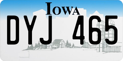IA license plate DYJ465