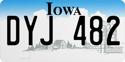 IA license plate DYJ482