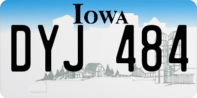 IA license plate DYJ484