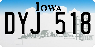 IA license plate DYJ518