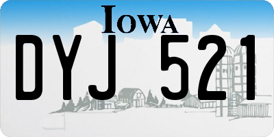 IA license plate DYJ521