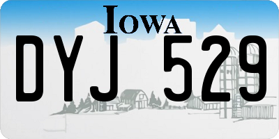 IA license plate DYJ529