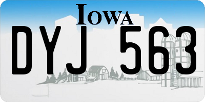 IA license plate DYJ563