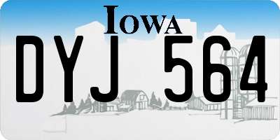 IA license plate DYJ564