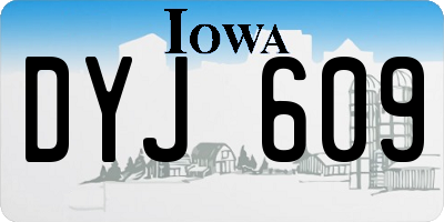 IA license plate DYJ609