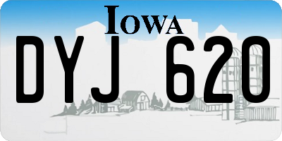 IA license plate DYJ620