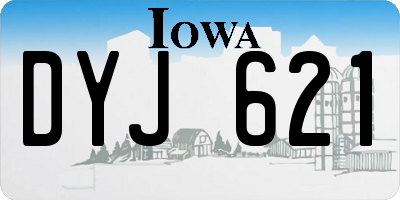 IA license plate DYJ621