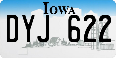 IA license plate DYJ622