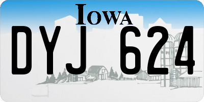 IA license plate DYJ624