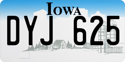 IA license plate DYJ625