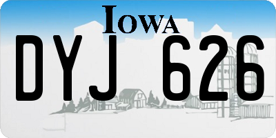 IA license plate DYJ626