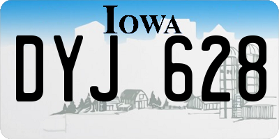 IA license plate DYJ628