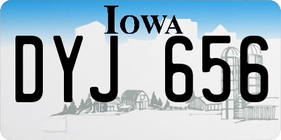 IA license plate DYJ656