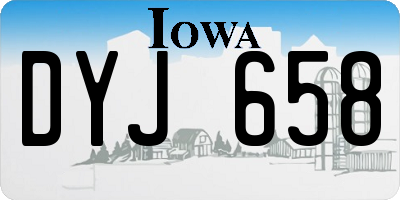 IA license plate DYJ658