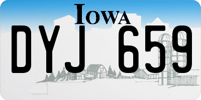 IA license plate DYJ659