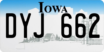 IA license plate DYJ662