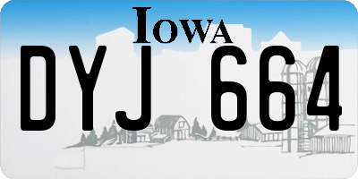 IA license plate DYJ664