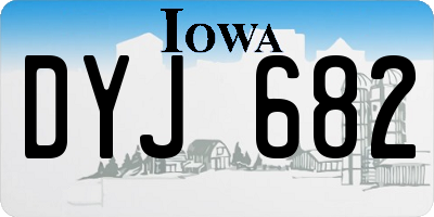 IA license plate DYJ682