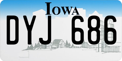 IA license plate DYJ686