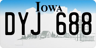 IA license plate DYJ688