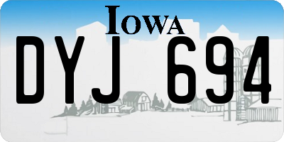 IA license plate DYJ694