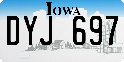 IA license plate DYJ697