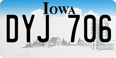 IA license plate DYJ706