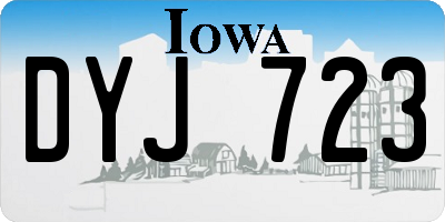 IA license plate DYJ723