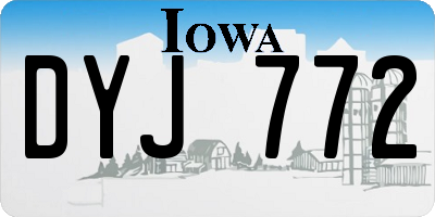 IA license plate DYJ772