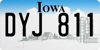 IA license plate DYJ811