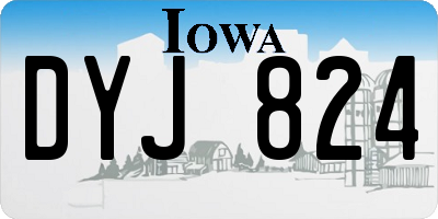 IA license plate DYJ824