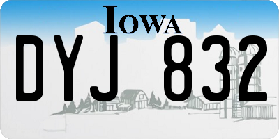 IA license plate DYJ832