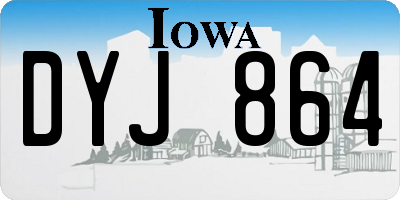 IA license plate DYJ864