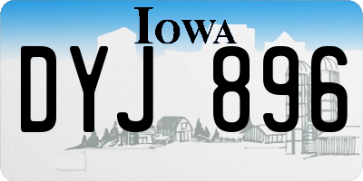 IA license plate DYJ896