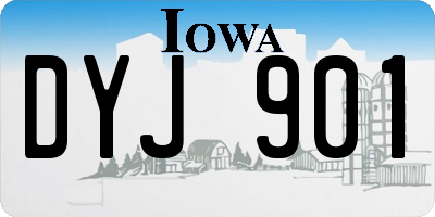 IA license plate DYJ901