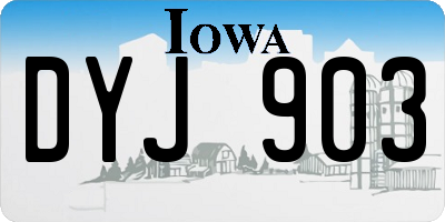 IA license plate DYJ903