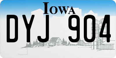 IA license plate DYJ904
