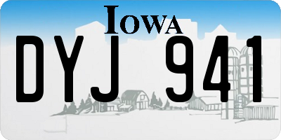 IA license plate DYJ941