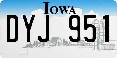 IA license plate DYJ951