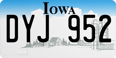 IA license plate DYJ952