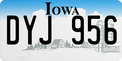 IA license plate DYJ956