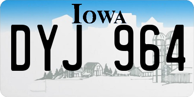 IA license plate DYJ964