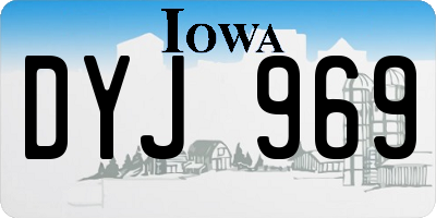IA license plate DYJ969