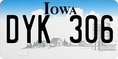 IA license plate DYK306