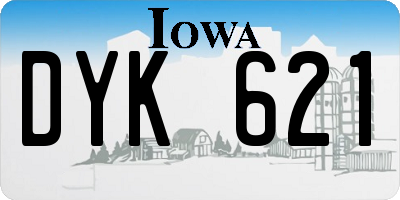 IA license plate DYK621