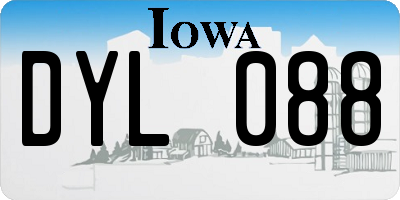 IA license plate DYL088