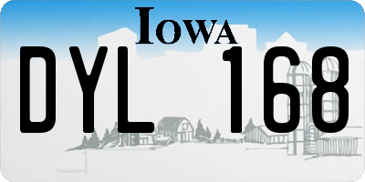 IA license plate DYL168