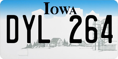 IA license plate DYL264